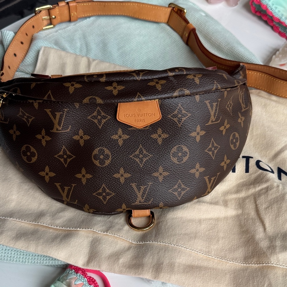Louis Vuitton Brown & Tan Monogram Belt Bag (Bum Bag)